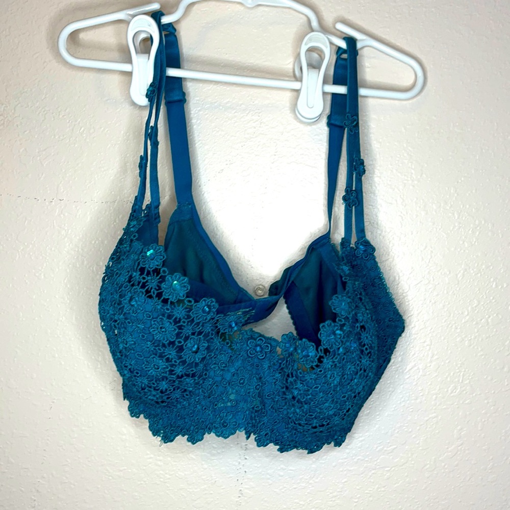 Ambrielle 38C Deep Teal Lace Underwire Bra